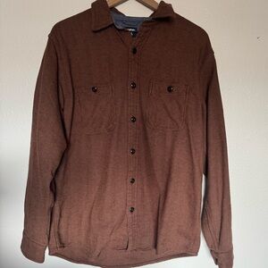 Men’s Lands End Thick Button Down Long Sleeve - Size M (38-40)